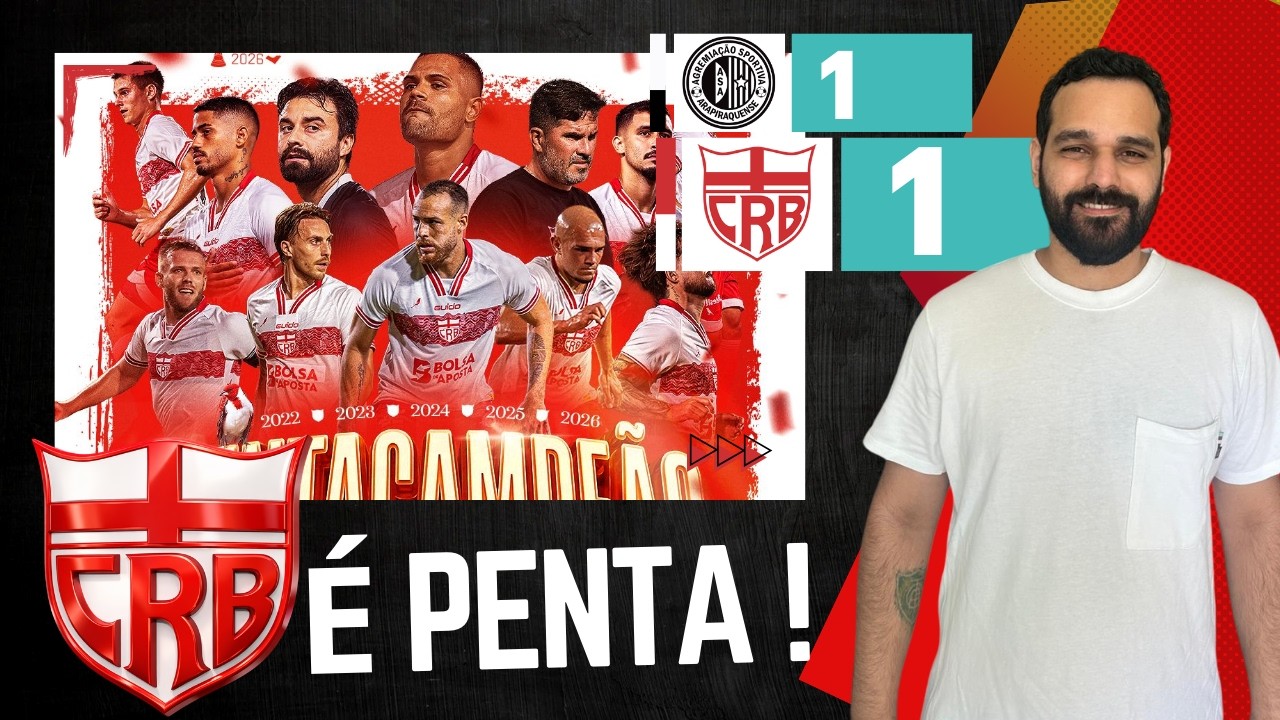 CRB É PENTA – ASA 1 x 1 CRB – GALO VENCE MAIS UM ALAGOANO em final SEM SUSTOS