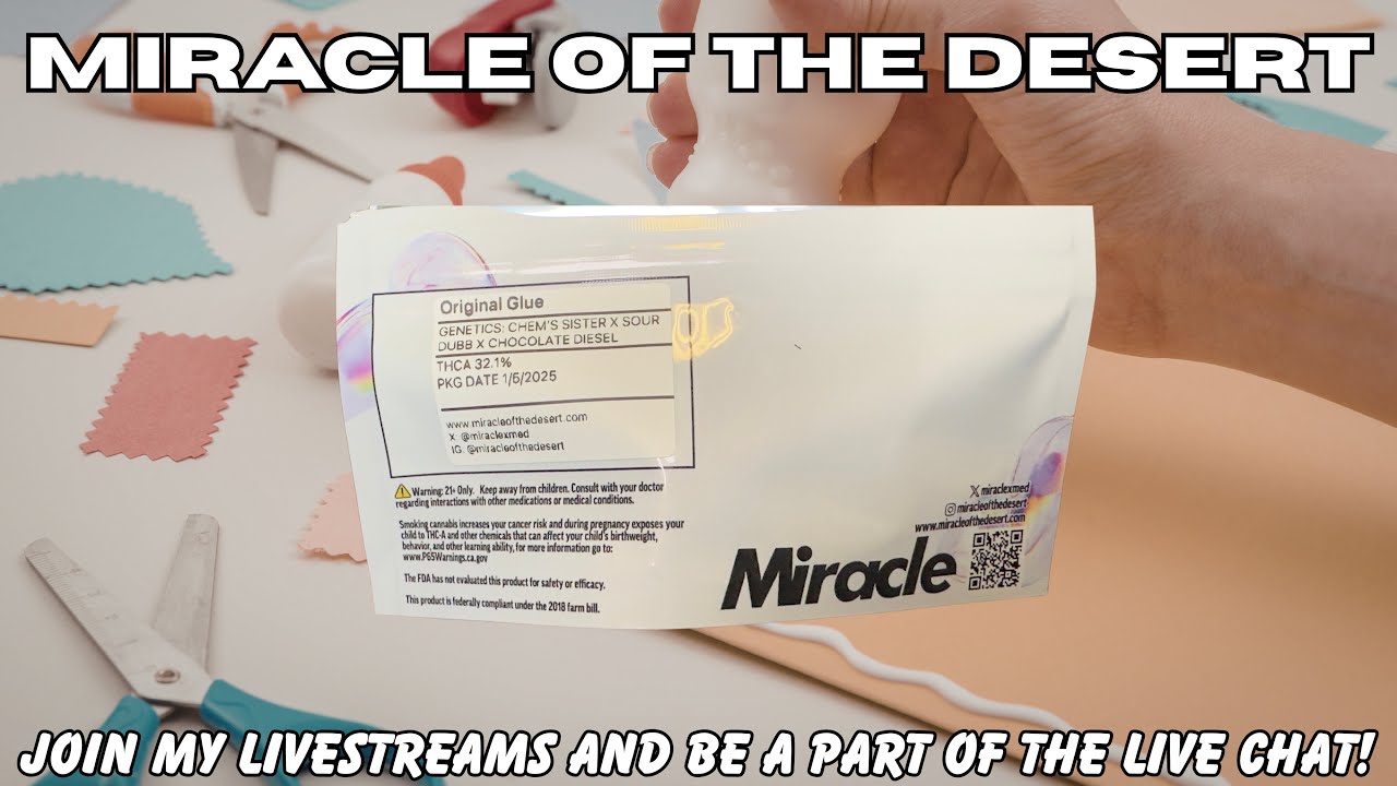 ORIGINAL GLUE THCA FLOWER REVIEW FROM MIRACLE OF THE DESERT!