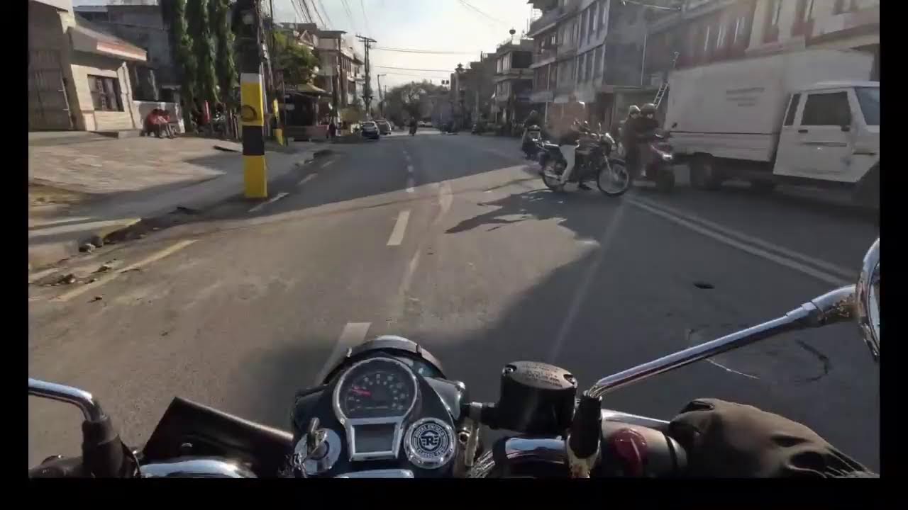 Aesthetic Bike Ride in Pokhara | No Music, Just Road 🏍️ Nepal #LIve Stream #asmr #travel