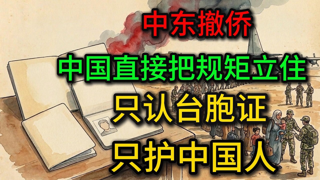中东撤侨，中国直接把规矩立住：只认台胞证，只护中国人