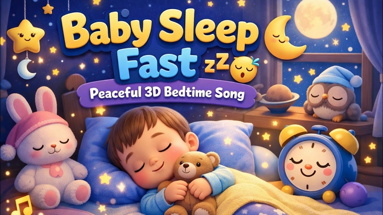 Moonlight Lullaby 🌙 |  Bedtime Song for Babies | Sleep Music