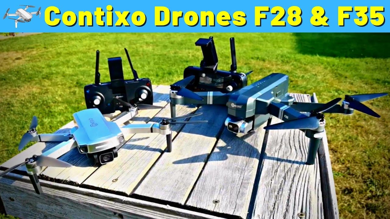 Обзор Contixo Drones F28 и F35 — складные дроны с разрешением 2K и 4K, GPS и функцией Follow-Me F...