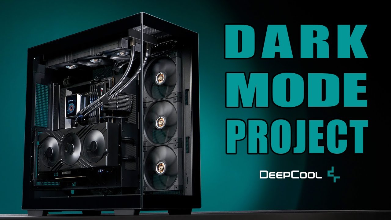 All Black Gaming PC Build | DeepCool CH780 | RTX 4080 SUPER | AMD Ryzen 9 9950X | 128GB RAM