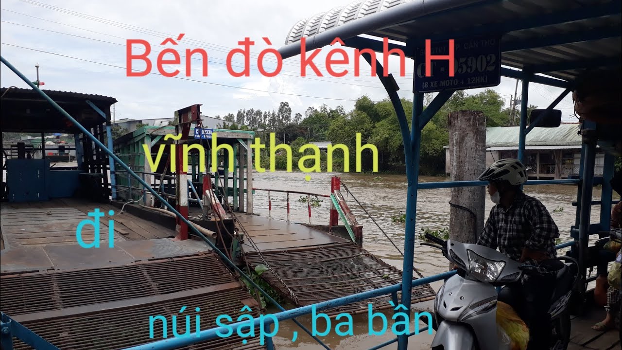 Bến đò kênh H vĩnh thạnh - tp Cần Thơ qua sông Cái Sắn