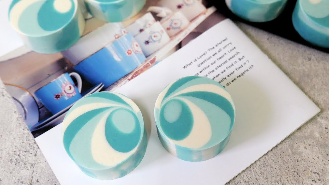 旋轉棒棒糖皂 - Lollipop Swirl Handmade Soap, cold process - 手工皂