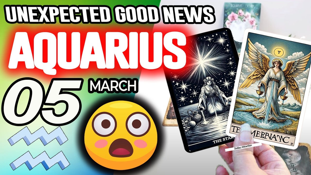 Aquarius ♒😃UNEXPECTED GOOD NEWS😲 horoscope for today MARCH 5 2026 ♒ #aquarius tarot MARCH