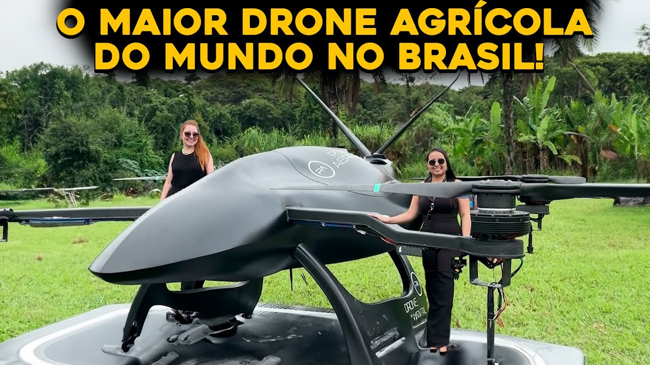 MAIOR DRONE AGRÍCOLA DO MUNDO É LANÇADO NO BRASIL - INCRÍVEL!