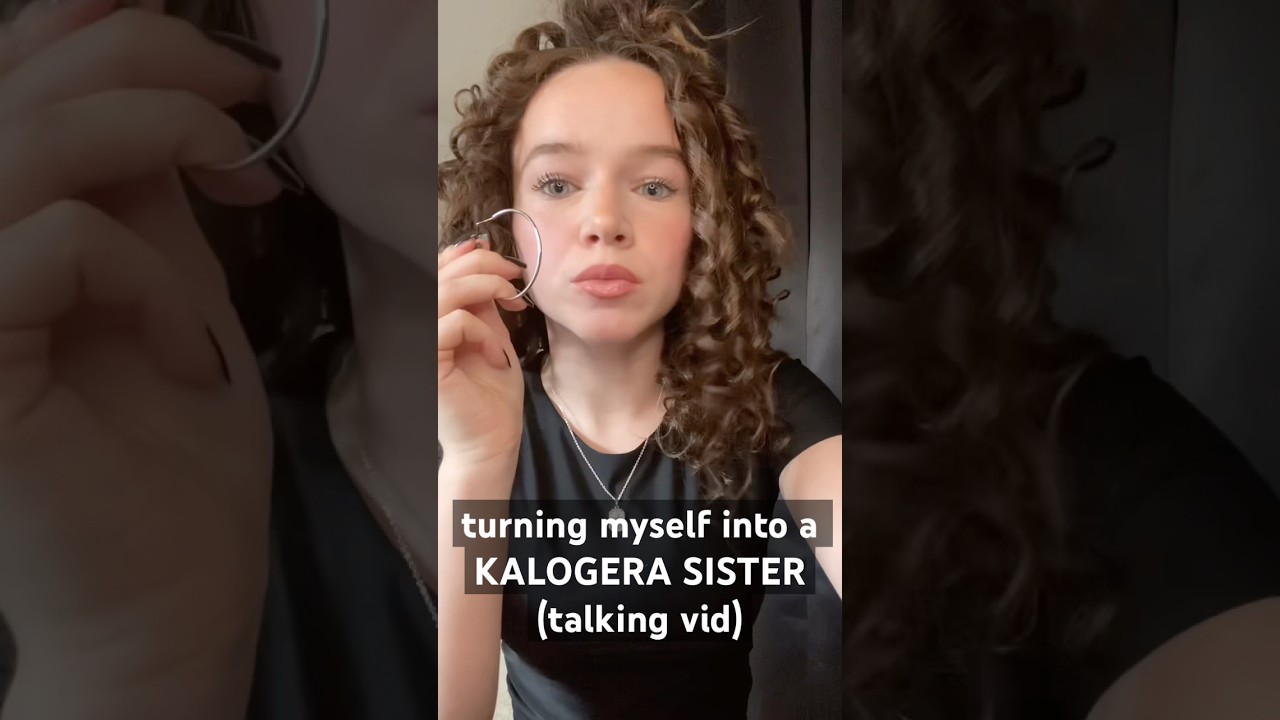 turning myself into a KALOGERA sister | #talking #kalogerasisters #curlyhair #makeup #grwm