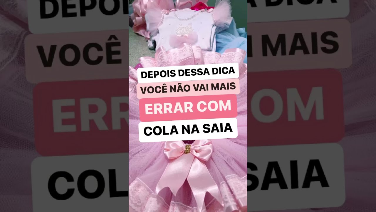 Cola ideal pra colar apliques na saia de tule - Ateliê Ludmila Amaral Bodys Personalizados