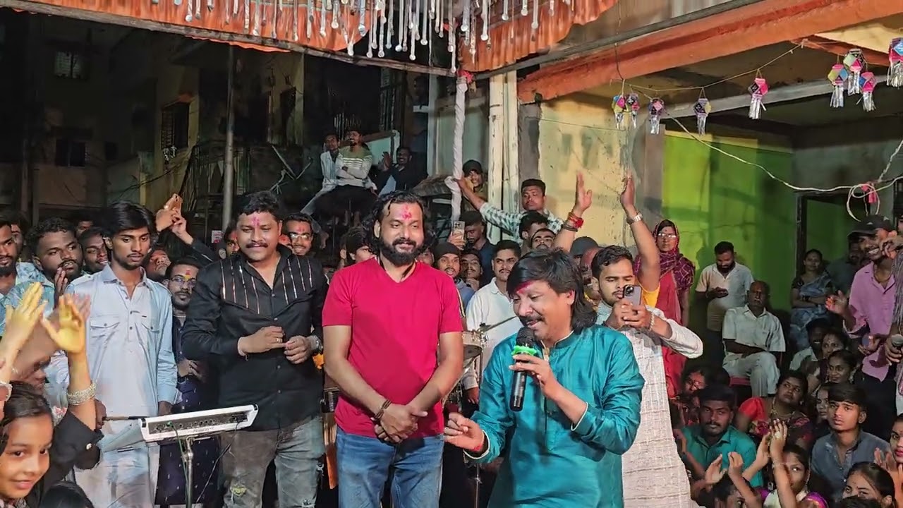 💐देवीच्या कारेक्रमात चंदन कांबळे यांनी गायल🤩❤️ हिंदी सॉंग तर सर्वांनी नक्की पहा..🙏🏻🔥#chandankamble