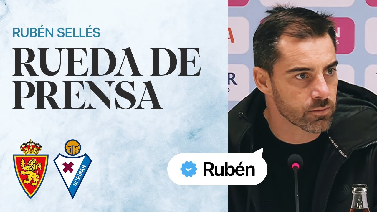 RUEDA DE PRENSA | Rubén Sellés, tras el Real Zaragoza-Eibar | LaLiga Hypermotion