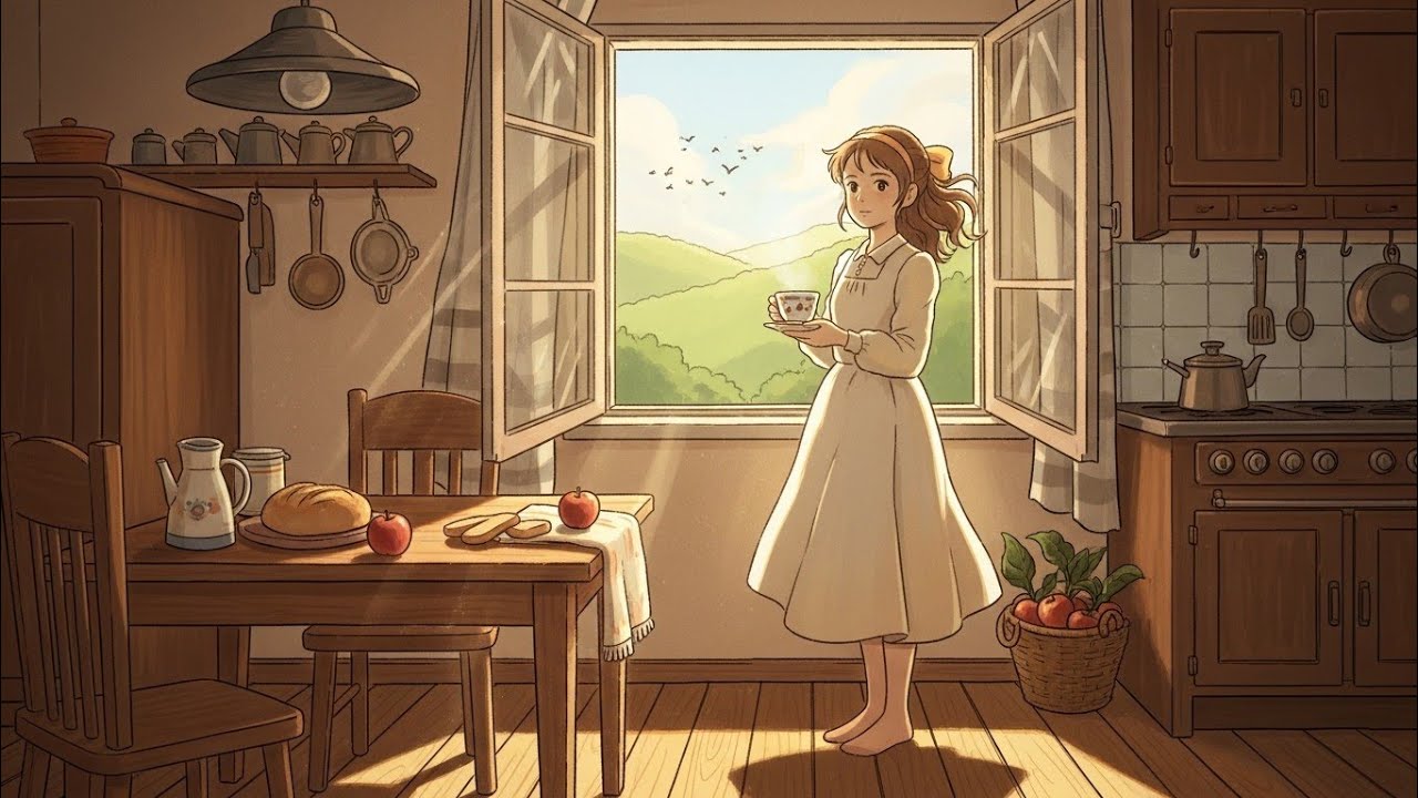 Gentle Countryside Morning Routine 🌅 Slow Living, Cozy Kitchen & Nature Sounds #slowliving #cozyasmr