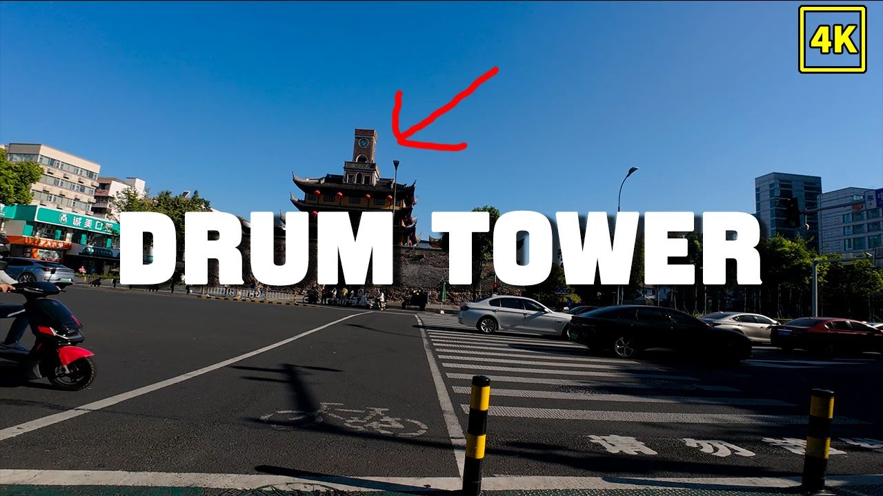 【4K】FLAT BAY BIKE POV :Cycling past the drum tower #cyclinglife  #cycling #roadbike #bike