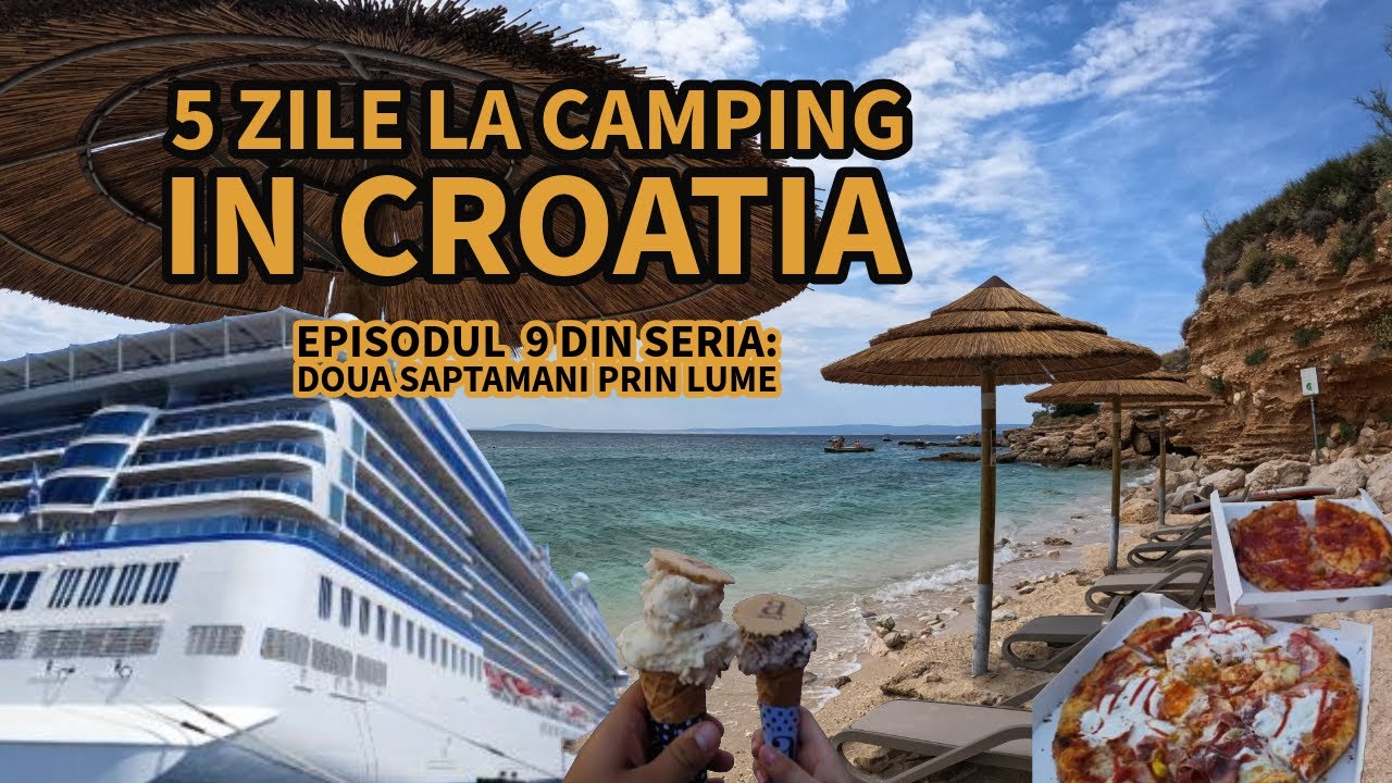 🏕️5 zile la Camping în Croația,KRK - Plaje Sălbatice si Vânt Puternic cu Caiacul 🌊