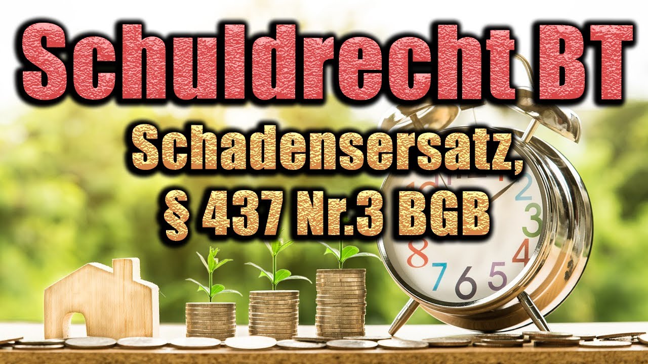 Schadensersatz, § 437 Nr 3 BGB - Schuldrecht BT 12