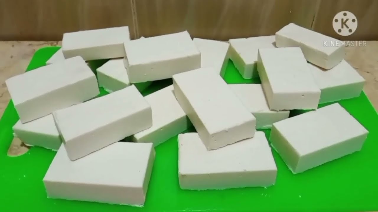 صابون صلب من الزيت لكافة الاغراض المنزليه بكل سهوله هاتنضفي وتوفري