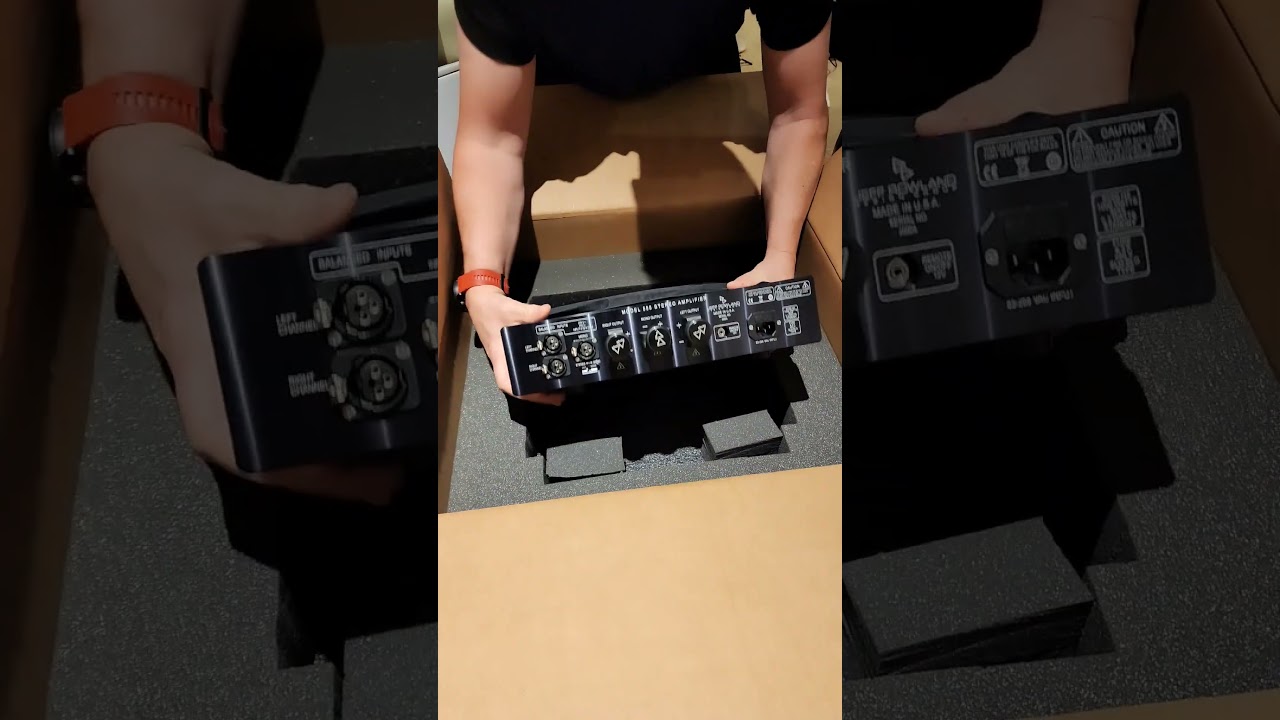 JEFF ROWLAND 555 UNBOXING !! #audiophile #hifi #amplifier