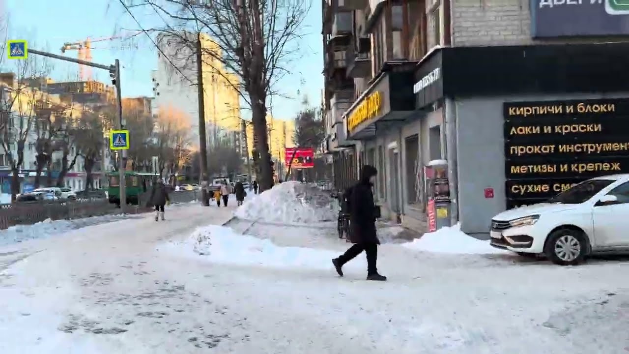 Улица Белинского от переулка Трактористов до улицы Юлиуса Фучика, г. Екатеринбург, 19.02.2026