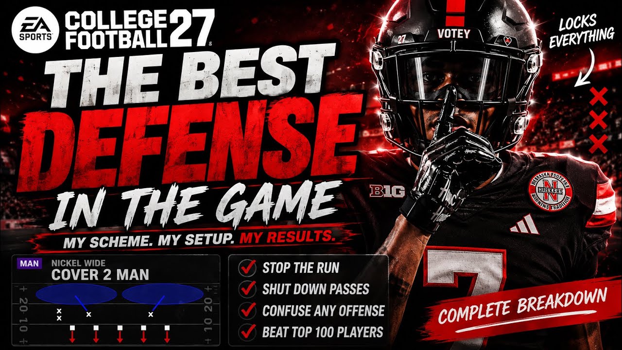     How I LOCK UP Top 100 Players in CFB 27! Full Defensive Scheme!