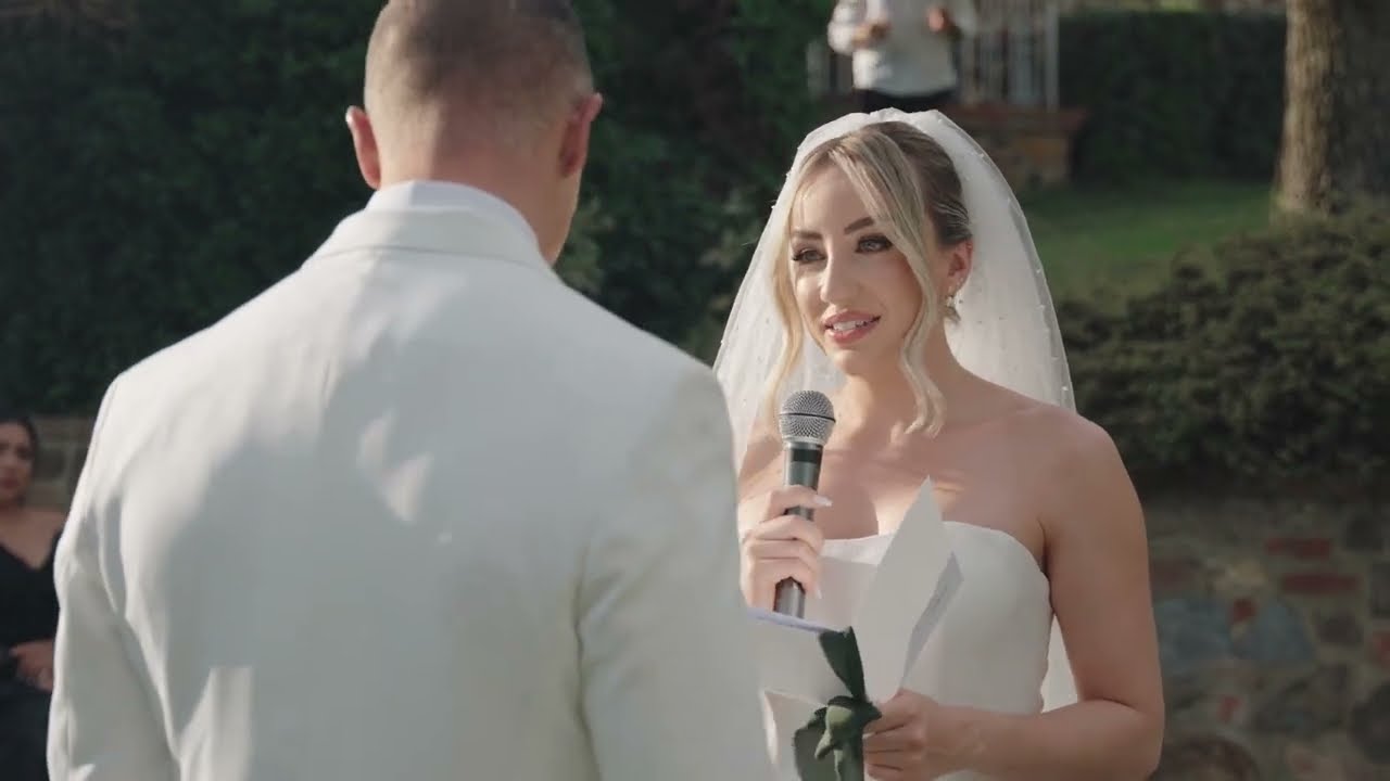 Destination Wedding na Toscana, Itália - Amanda & Rafael |  Cerimônia Simbólica Completa