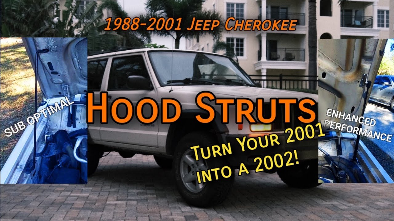 Jeep Cherokee - Hood Struts! Cheap and Easy upgrade ['88-'01 XJ]