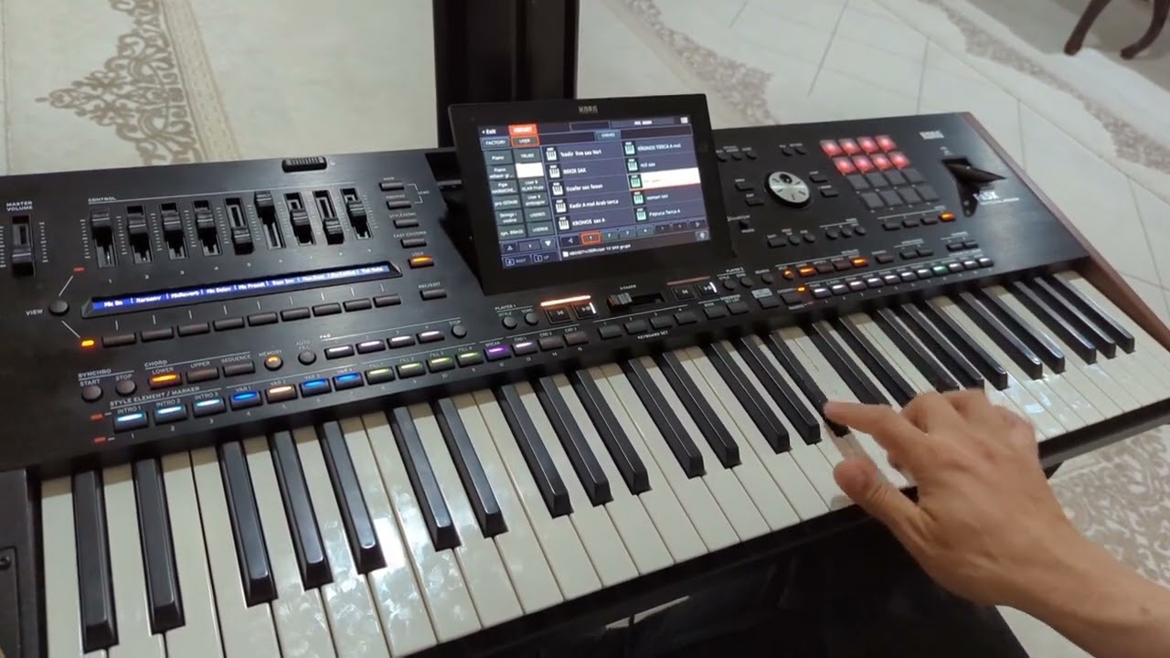 Farbe ( boje ) terce user skale Korg Pa5x