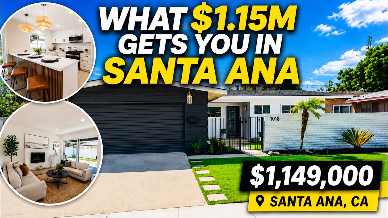 What $1,149,000 Gets You in Santa Ana, California | Fully Renovated Mid-Century Modern Home 🏠 