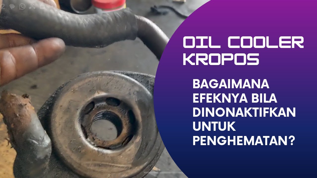 oil cooler panther kropos , pilih diganti atau dinonaktifkan?