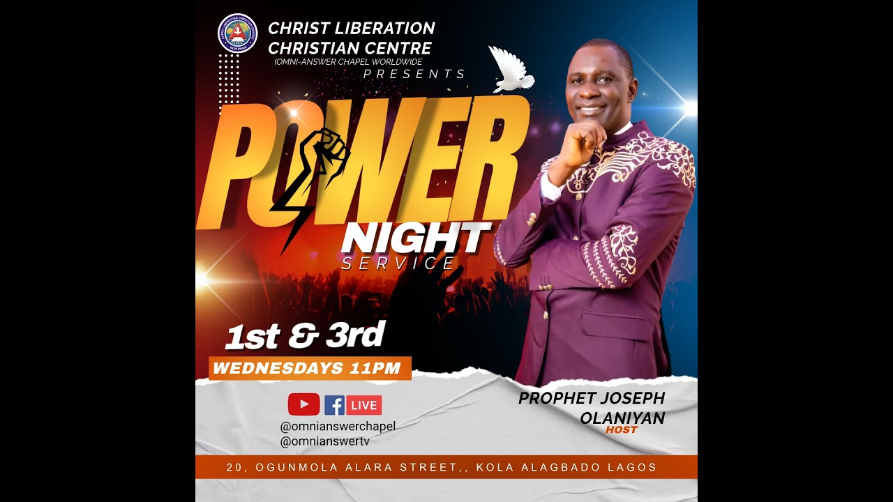 POWER NIGHT SERVICE| 18TH MARCH 2026 |WITH PROPHET JOSEPH OLANIYAN