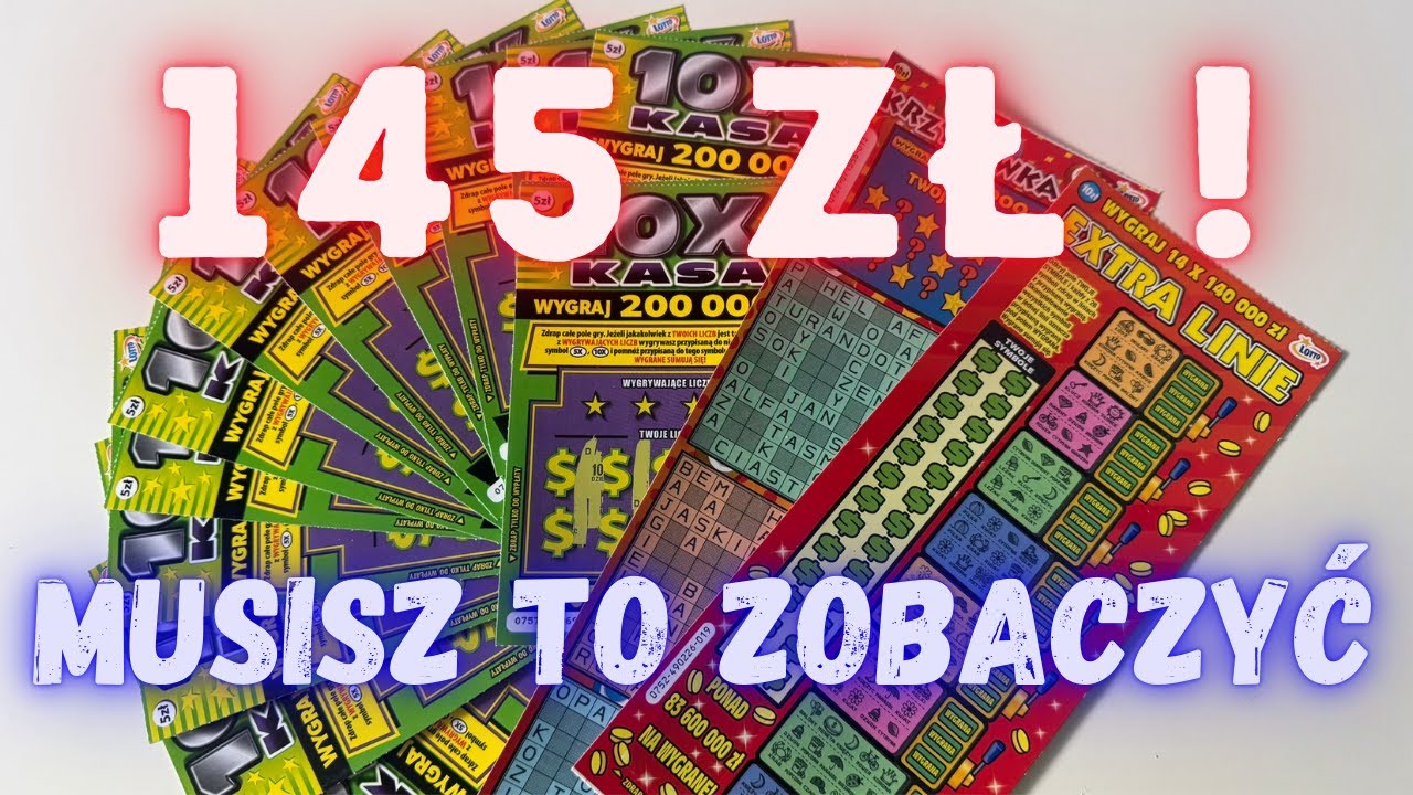 Zdrapki Lotto👉MASA KASY🤑EKSTRA LINIE🤩KRZYŻÓWKA XXL🥰ODCINEK ZA 145 ZŁ😱ZOBACZ TO🤩