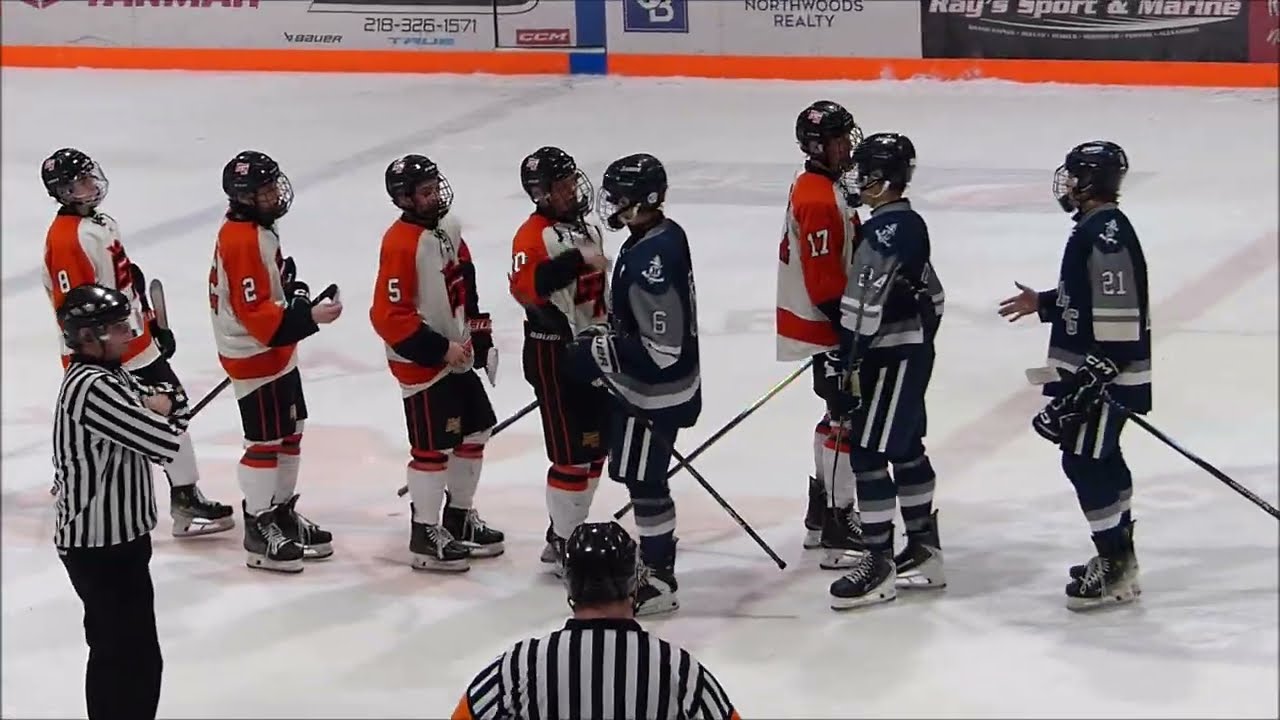 Grand Rapids Hockey vs Hibbing at Yanmar Arena Grand Rapids Minnesota Dec 9 2025.High School Hockey