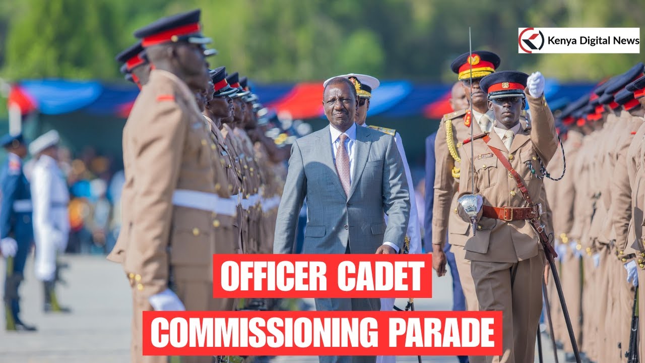 President Ruto Presides over officer cadet commissioning Parade in Lanet, Nakuru County!!