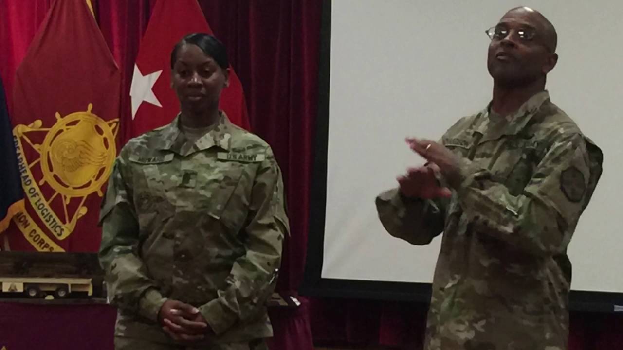 CSM C.B. Howard 12th Trans Corps Regimental CSM Retirement
