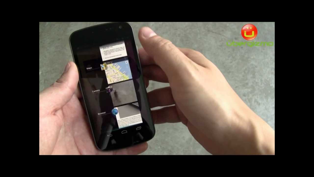 Samsung Galaxy Nexus Recent Apps (720p HD)