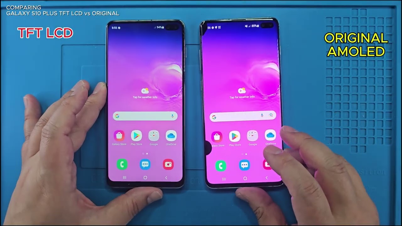 COMPARING GALAXY S10 PLUS TFT LCD WITH THE ORIGINAL #galaxys10PLUS #aliexpress