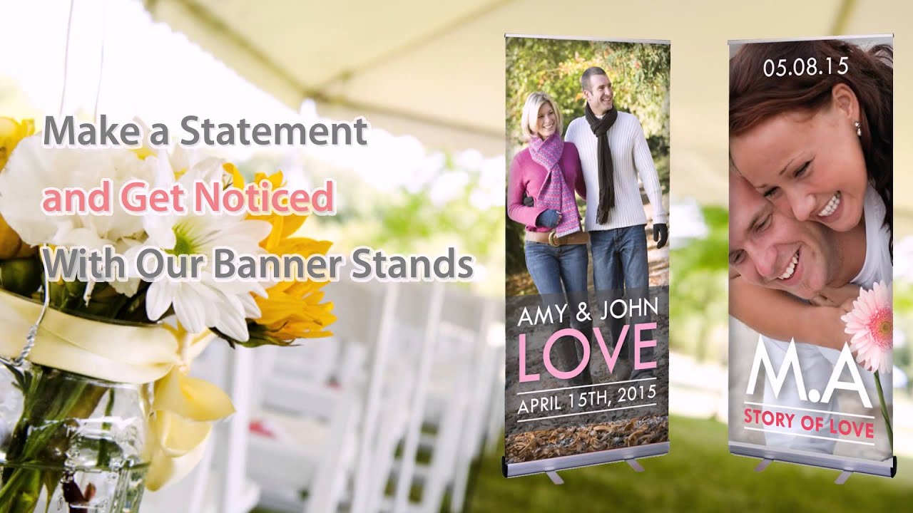 Wedding Banner Stands - Brides and Banners