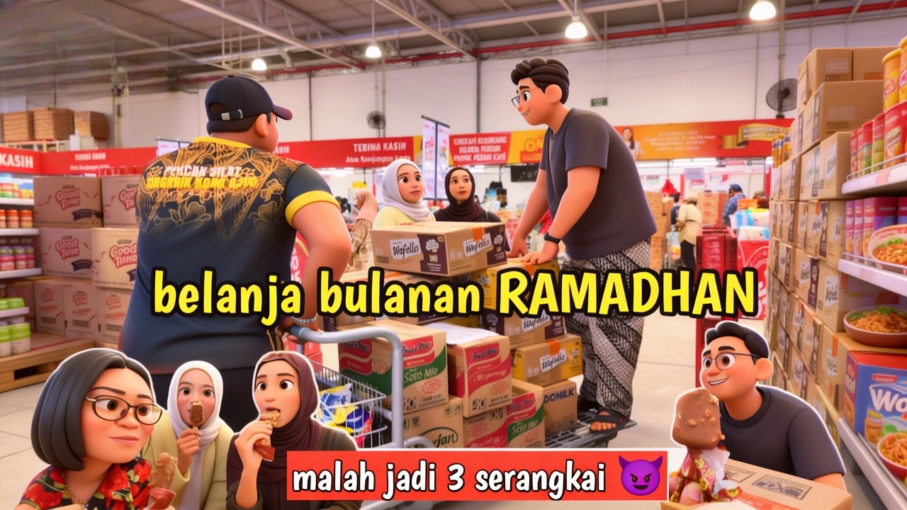 NHS Official87 #dailyvlog Eps. | belanja bulanan RAMADHAN untuk acara sanggar