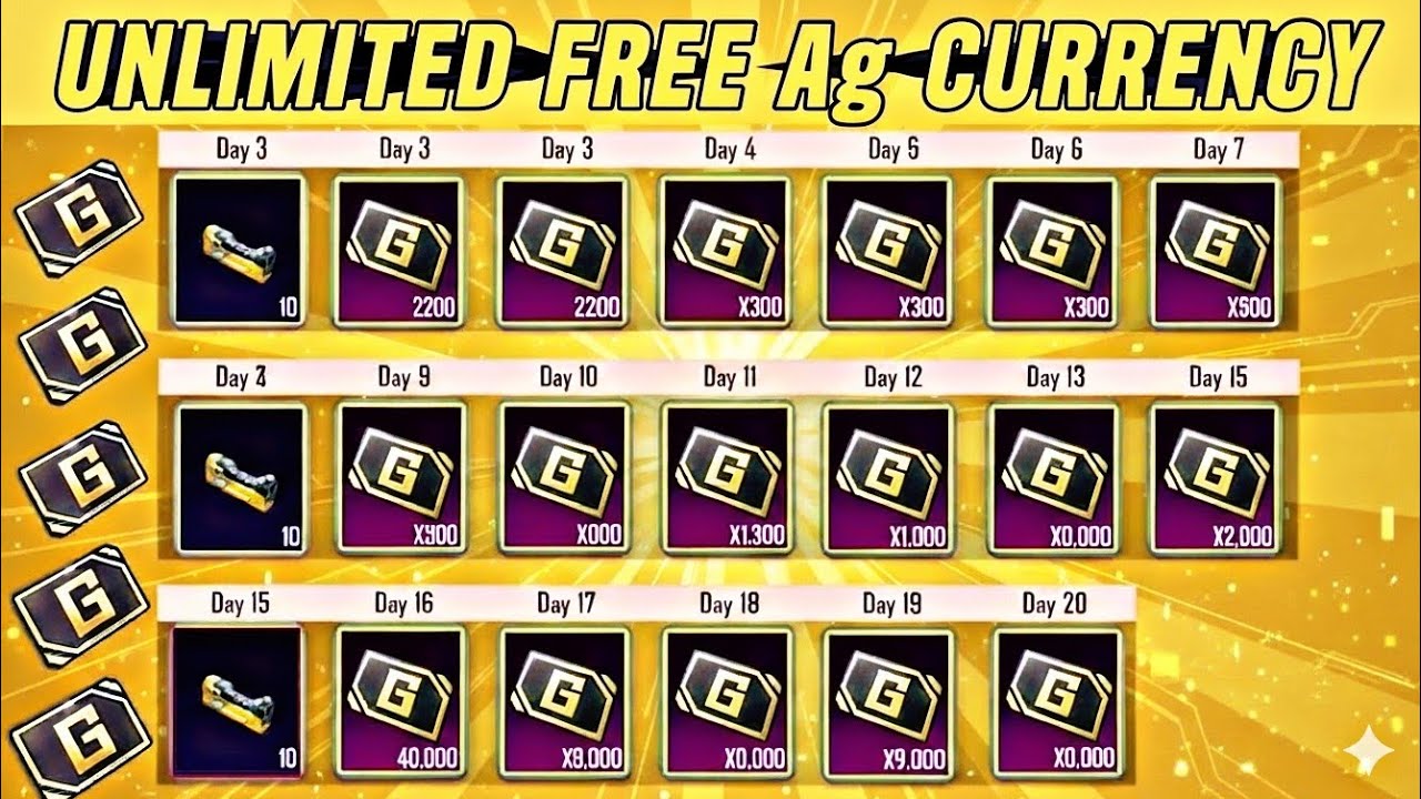 New Events Is Here/How To Get Free AG Currency/I Got Free 40000 Free AG Currency/PUBGM