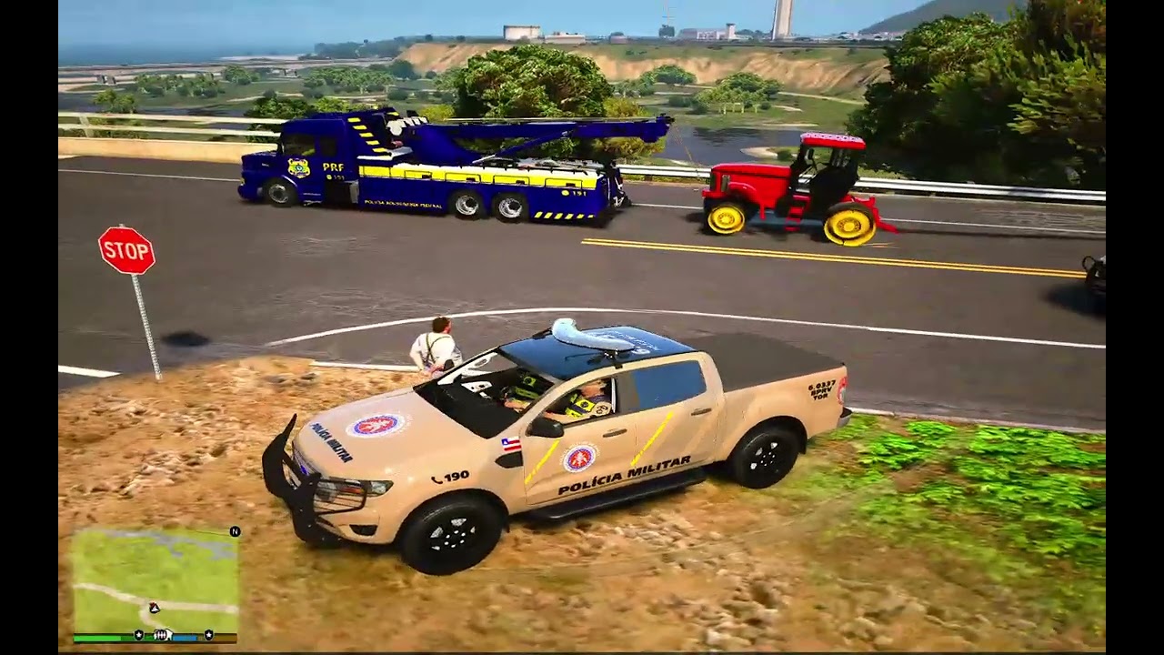 GTA V LSPD BPRV FAZ APREENSÃO DE VEICULOS ROUBADOS PMBA