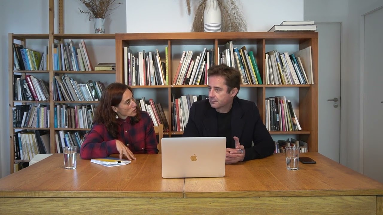 Curator Ana Anacleto in a conversation with guest Ricardo Escarduça at RAMA