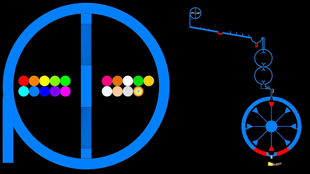 Marble Run Race Team 19 Color in Algodoo - Thc Game Mobile