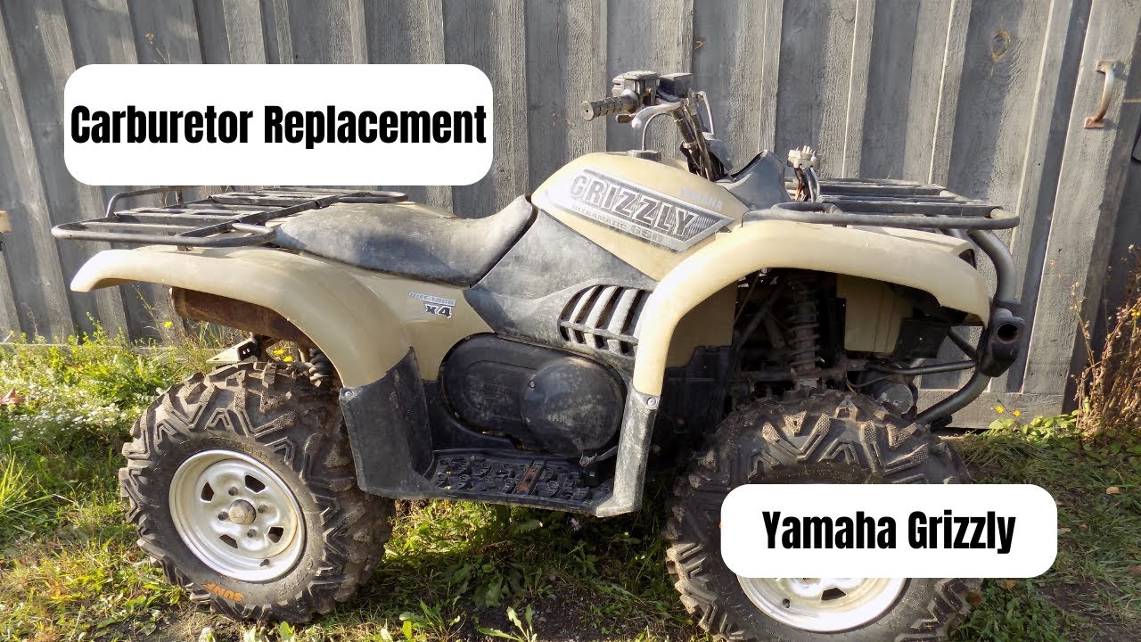 Как заменить карбюратор на квадроцикле Yamaha Grizzly ATV 4 Wheeler