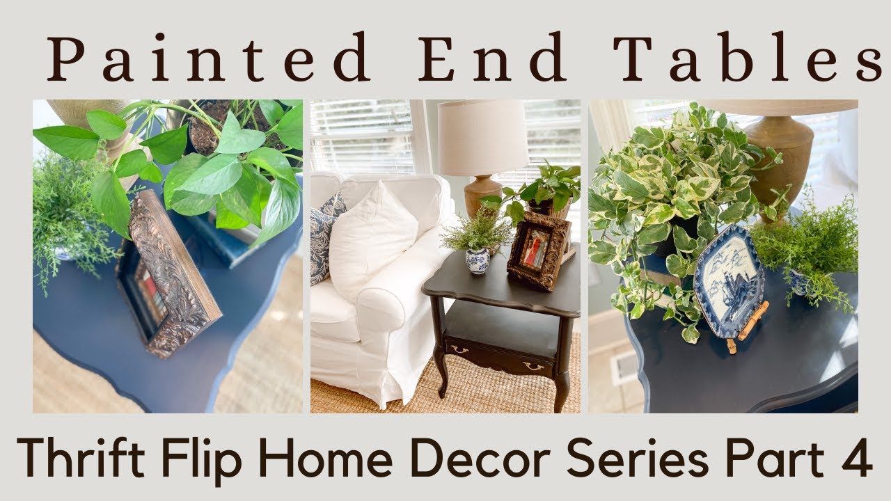 Transform Your Space With Stylish Painted End Tables! Easy Diy Tutorial For Updating Old Furniture