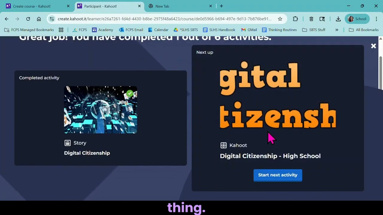Creating Courses in Kahoot