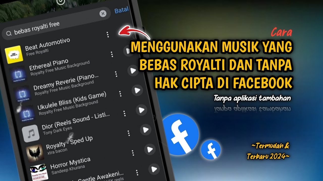 Gampang Banget❗Cara Menggunakan Musik Bebas Royalti Dan Tanpa Hak Cipta Di Facebook