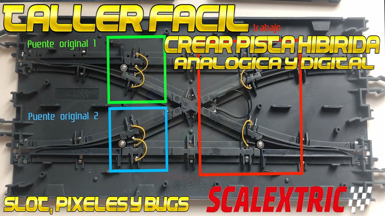 Como hacer híbridas unas pistas de Scalextric Advance PARTE 1