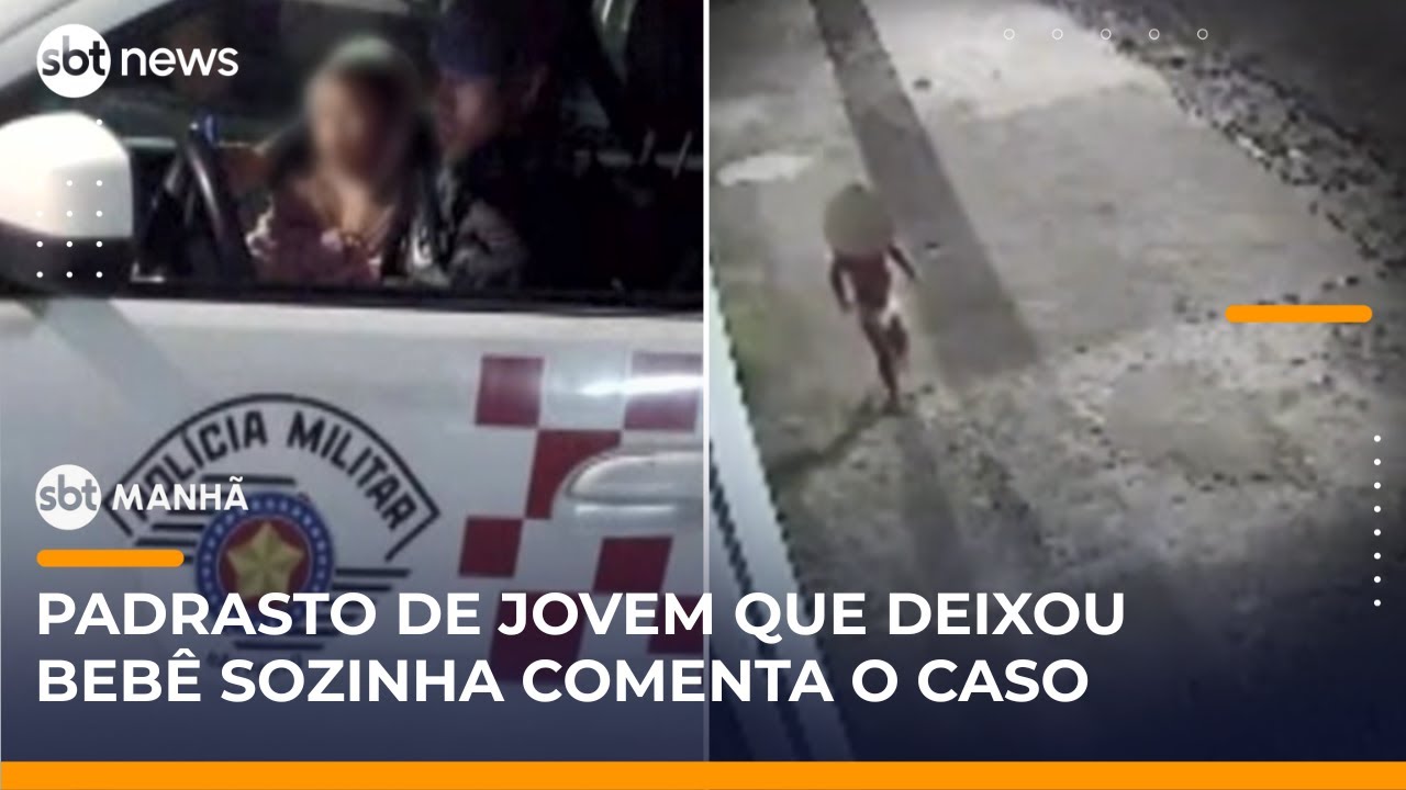 “Abalados”, diz padrasto de jovem que deixou bebê para ir a baile funk | #SBTManha