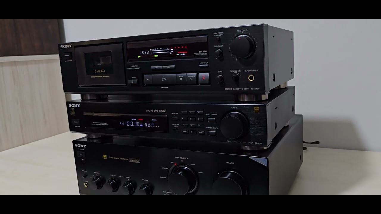 SONY TA-FB720R & ST-S170 & TC-K490