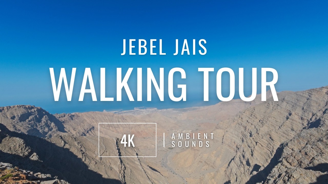 Jebel Jais Viewing Deck Walking Tour 🇦🇪 | Scenic Mountain Views in 4K