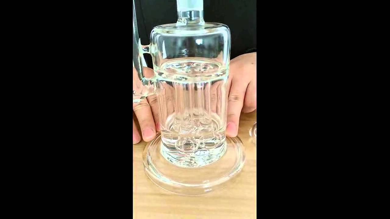 4 arm perculators glass water pipes with 14.5mm glass bowl glass bongs